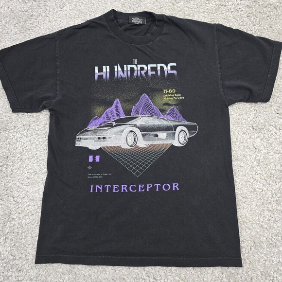 The Hundreds Shirt Mens Medium Black Dodge Turbo Interceptor Double Sided Cotton - Picture 1 of 11
